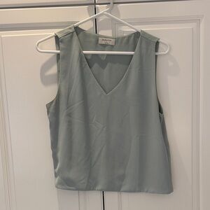 Babaton Soft Mint V-Neck Tank Top